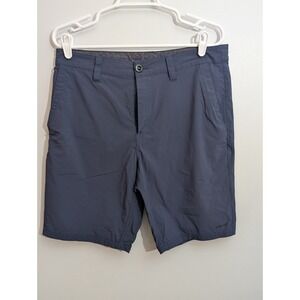 Volcom Shorts Mens 38 Navy Blue Chino Flat Front Casual Y2K Pockets Belt Loops
